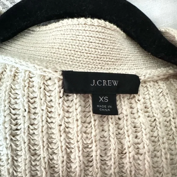 J. CREW Cropped Patch Pocket Beach Cardigan Sweater - Picture 12 of 14